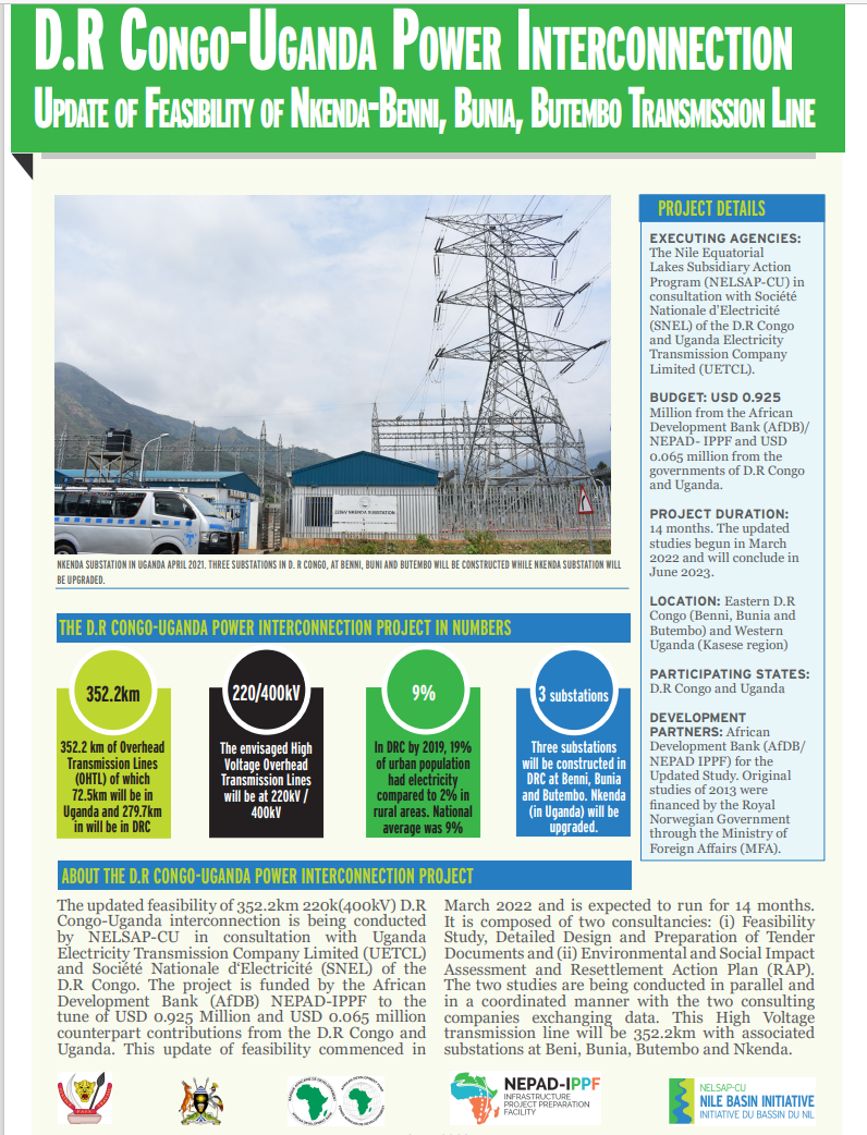 Cover DRC Uganda Power Interconnection