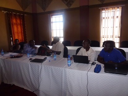 Discussions during the Nyimur Task Team Meeting in Kampala Uganda at Silver Springs hotel